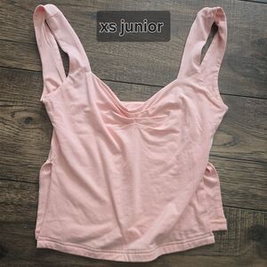 Pink Sleeveless Junior Top